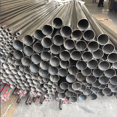 tubo de acero inoxidable redondo laminado en frío de la superficie del grueso No.1 de 0.8m m para los cambiadores de calor