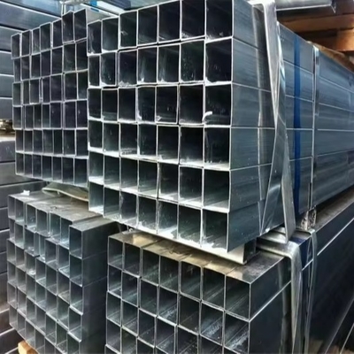 Good price Q235 Q345 Tubos cuadrados de acero galvanizado soldado en caliente para transportar fluidos en línea