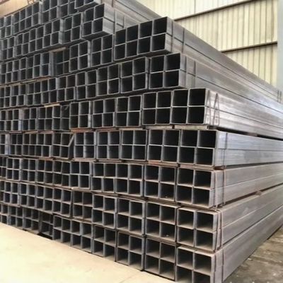 Good price S235jr S275jr 355jr Tubo de acero rectangular negro de acero suave para construcción en línea