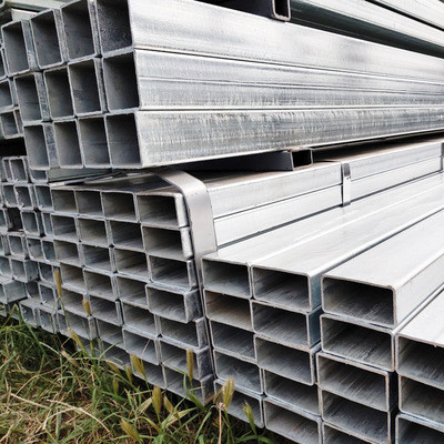 Tubería de acero galvanizada ERW soldada con autógena laminada en caliente sumergida caliente de la sección del hueco del cinc 30g 40g 50g 60g Q345 Q235 Q345 de ASTM