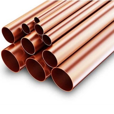 Un buen precio. Tubos inconsútiles de cobre de cobre amarillo puros del metal de H62 H65 DN16 DN40 99,9% para la refrigeración del aire acondicionado en línea